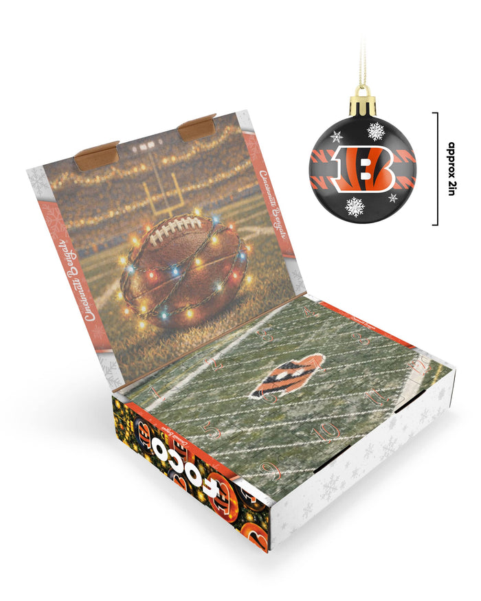 Cincinnati Bengals Ornament Set Advent Calendar FOCO - FOCO.com