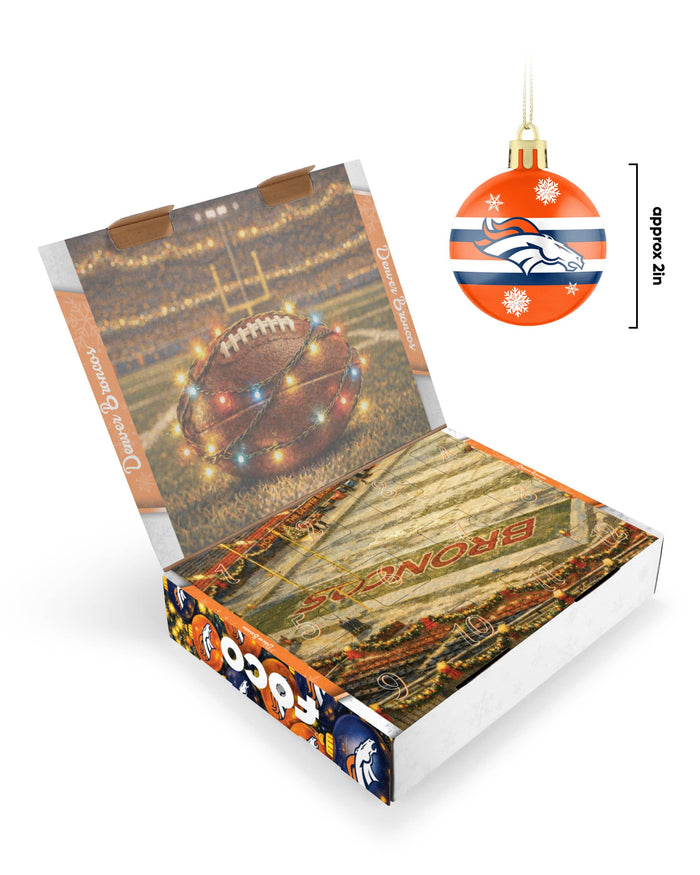 Denver Broncos Ornament Set Advent Calendar FOCO - FOCO.com