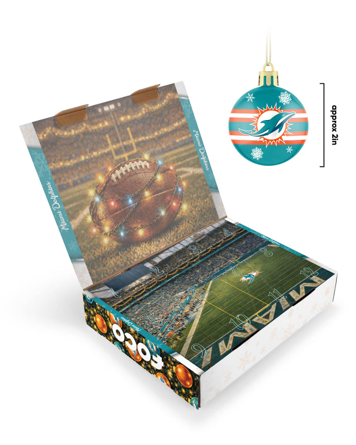 Miami Dolphins Ornament Set Advent Calendar FOCO - FOCO.com