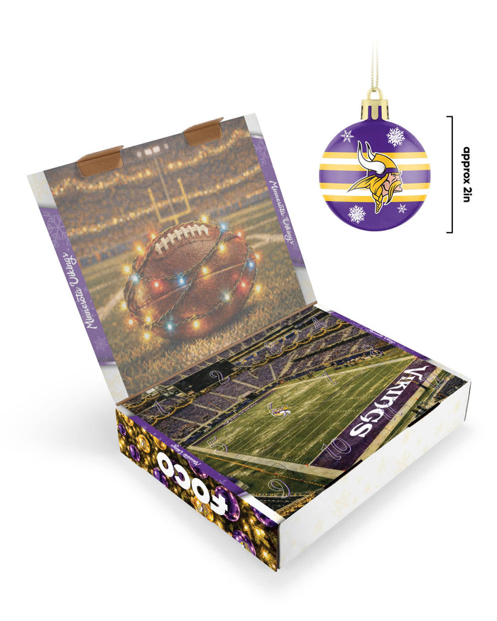 Minnesota Vikings Ornament Set Advent Calendar FOCO - FOCO.com