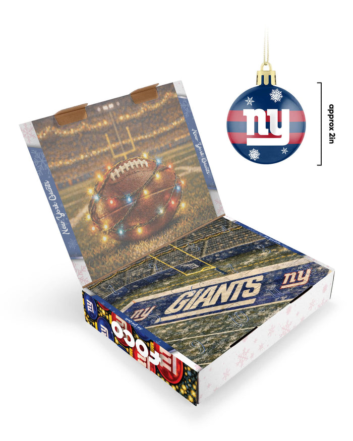New York Giants Ornament Set Advent Calendar FOCO - FOCO.com
