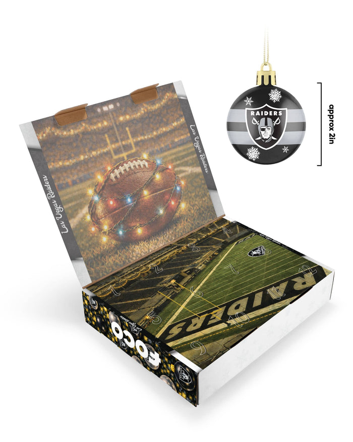 Las Vegas Raiders Ornament Set Advent Calendar FOCO - FOCO.com