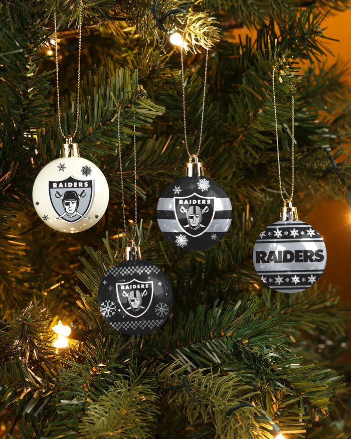 Las Vegas Raiders Ornament Set Advent Calendar FOCO - FOCO.com