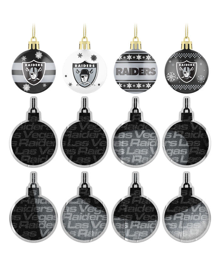 Las Vegas Raiders Ornament Set Advent Calendar FOCO - FOCO.com