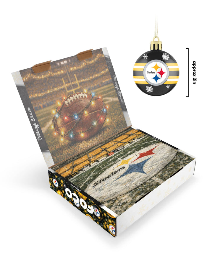 Pittsburgh Steelers Ornament Set Advent Calendar FOCO - FOCO.com