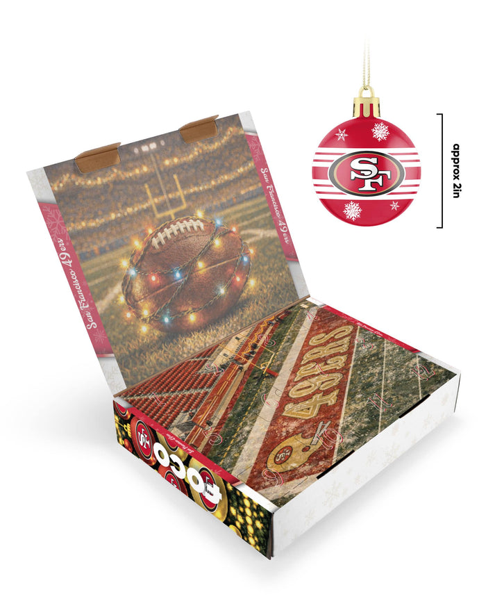 San Francisco 49ers Ornament Set Advent Calendar FOCO - FOCO.com