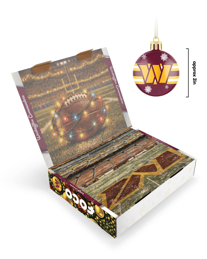 Washington Commanders Ornament Set Advent Calendar FOCO - FOCO.com