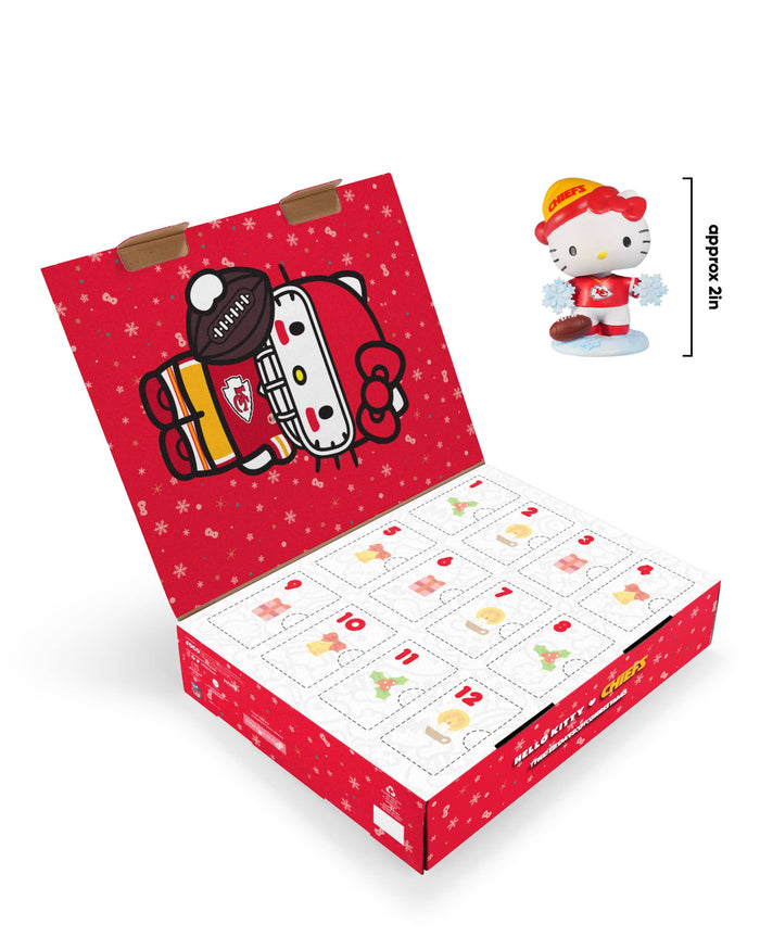 Kansas City Chiefs Hello Kitty® Bobblehead Advent Calendar FOCO - FOCO.com