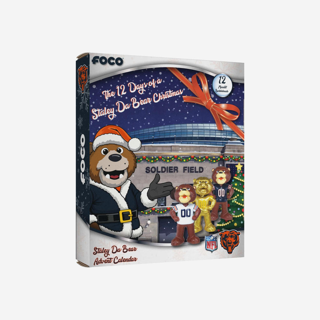 Chicago Bears Mascot Bobblehead Advent Calendar FOCO - FOCO.com