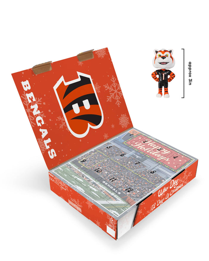 Cincinnati Bengals Mascot Bobblehead Advent Calendar FOCO - FOCO.com