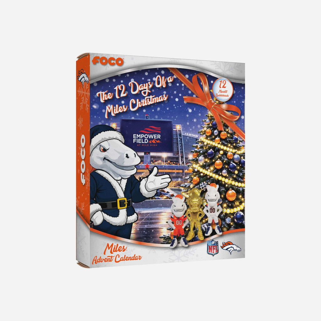 Denver Broncos Mascot Bobblehead Advent Calendar FOCO - FOCO.com