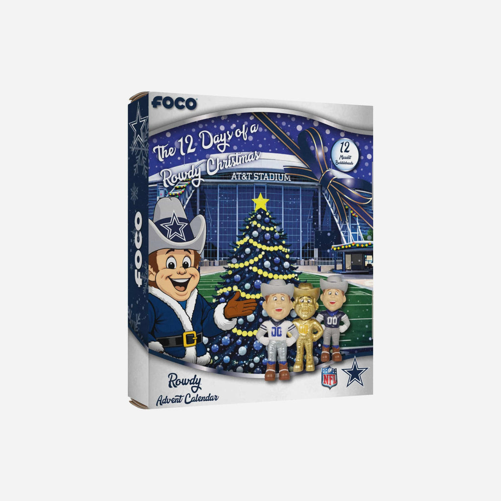 Dallas Cowboys Mascot Bobblehead Advent Calendar FOCO - FOCO.com