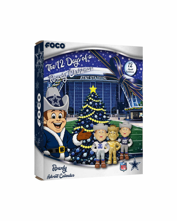Dallas Cowboys Mascot Bobblehead Advent Calendar FOCO - FOCO.com