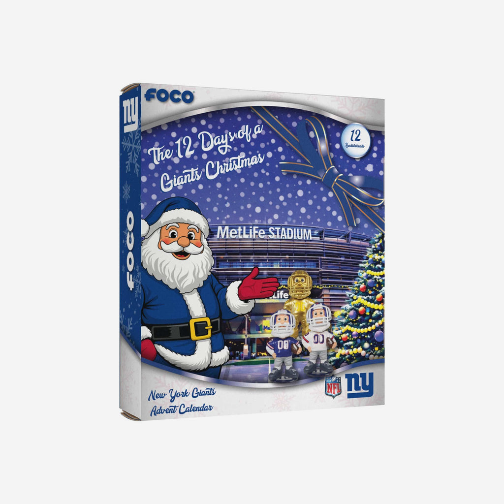 New York Giants Mascot Bobblehead Advent Calendar FOCO - FOCO.com