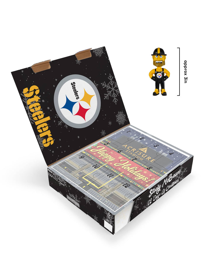 Pittsburgh Steelers Mascot Bobblehead Advent Calendar FOCO - FOCO.com