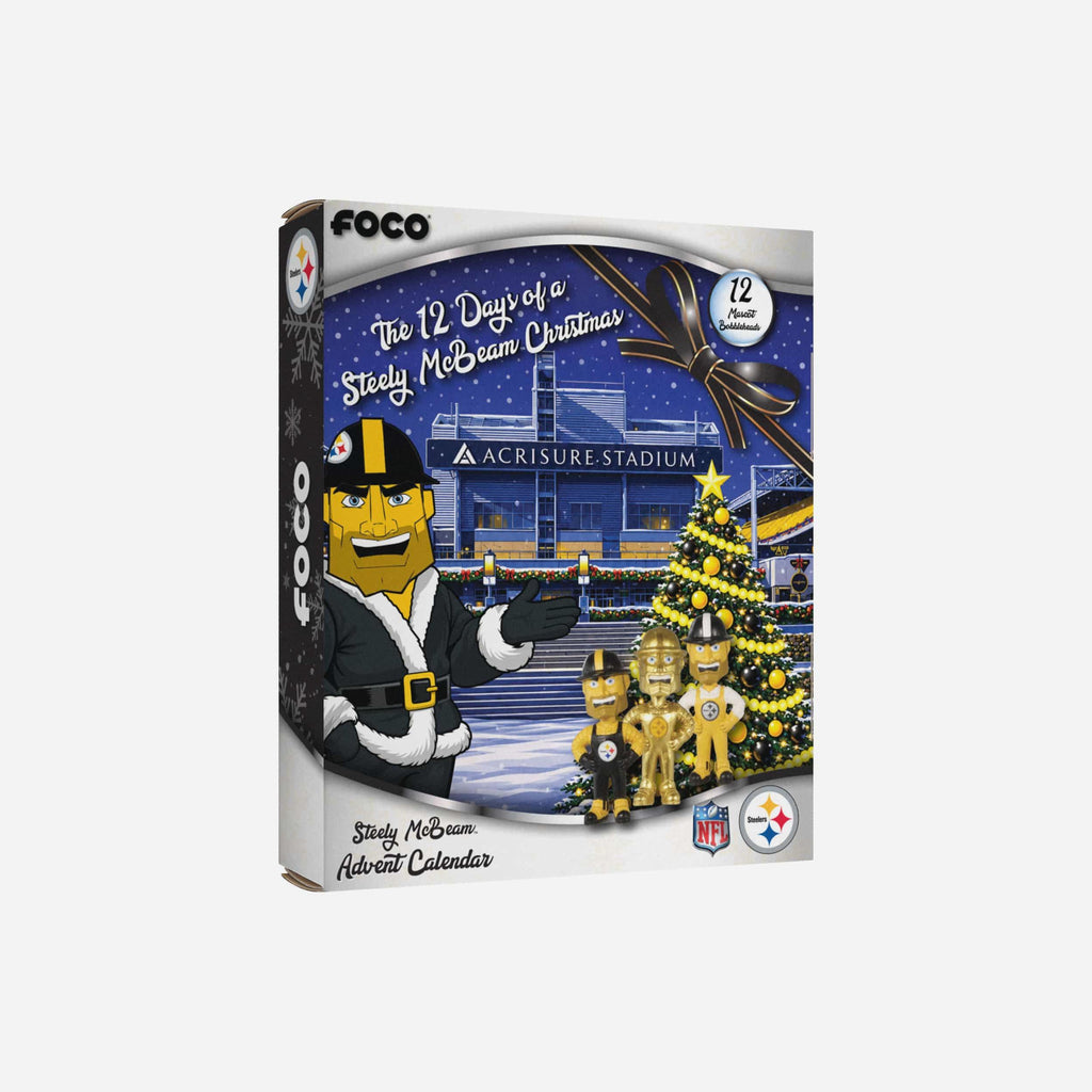 Pittsburgh Steelers Mascot Bobblehead Advent Calendar FOCO - FOCO.com