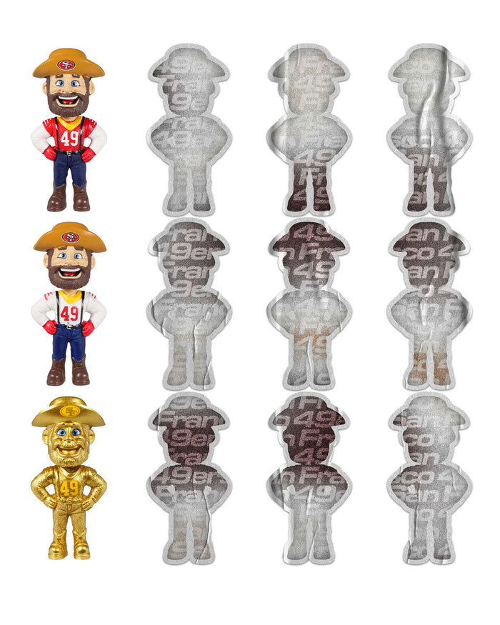 San Francisco 49ers Mascot Bobblehead Advent Calendar FOCO - FOCO.com