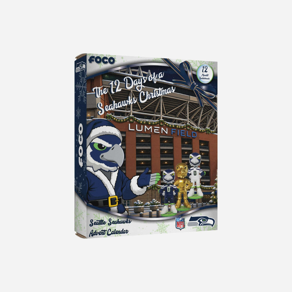Seattle Seahawks Mascot Bobblehead Advent Calendar FOCO - FOCO.com