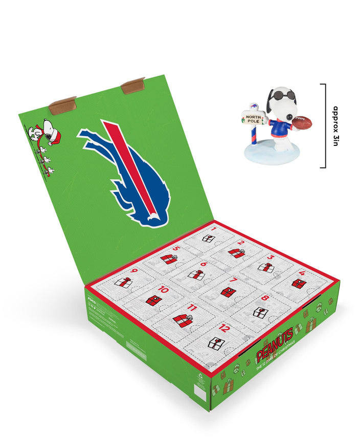 Buffalo Bills Peanuts Bobblehead Advent Calendar FOCO - FOCO.com