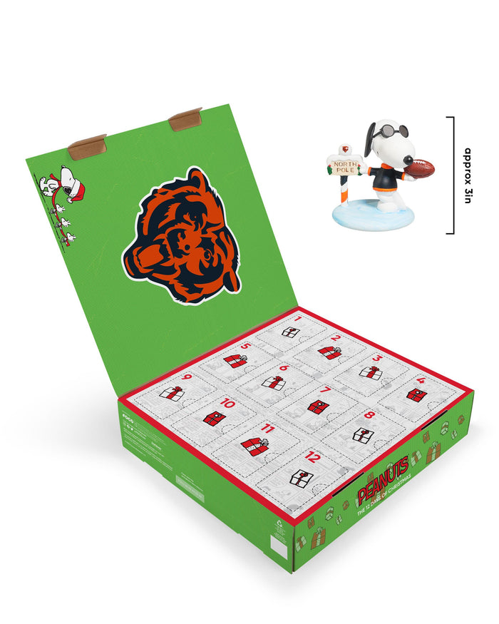 Chicago Bears Peanuts Bobblehead Advent Calendar FOCO - FOCO.com