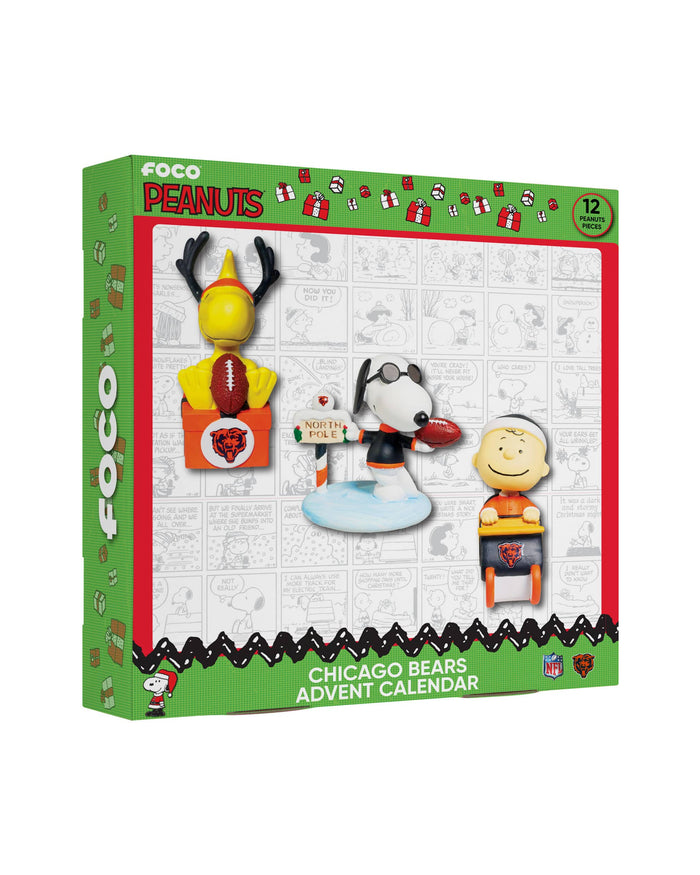 Chicago Bears Peanuts Bobblehead Advent Calendar FOCO - FOCO.com