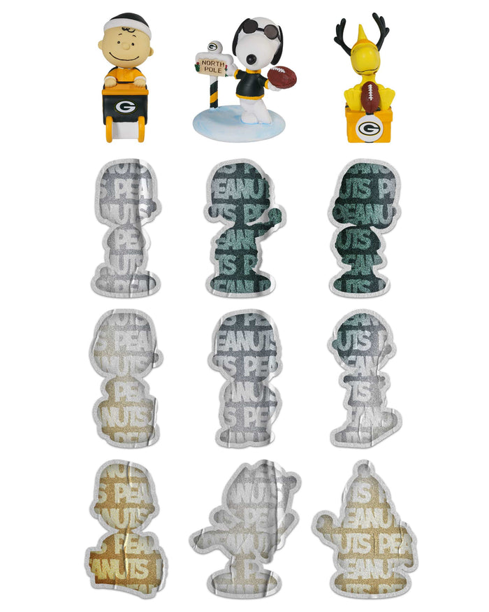 Green Bay Packers Peanuts Bobblehead Advent Calendar FOCO - FOCO.com