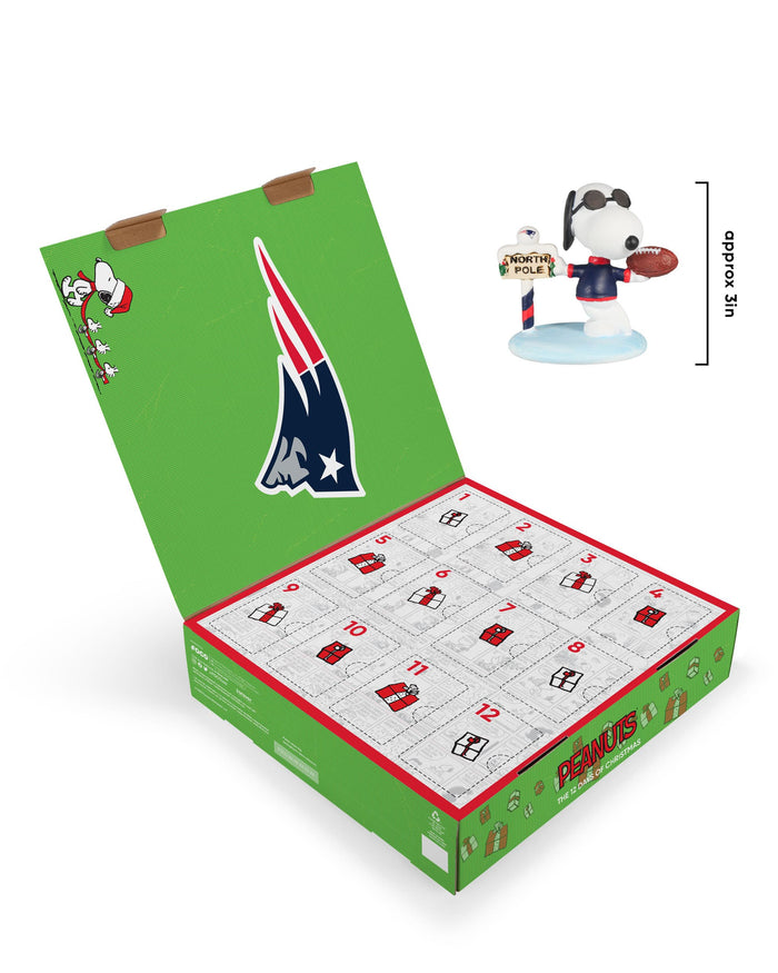 New England Patriots Peanuts Bobblehead Advent Calendar FOCO - FOCO.com