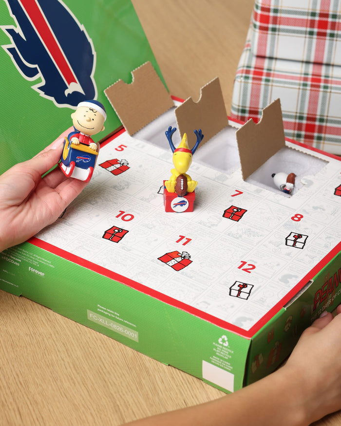 Kansas City Chiefs Peanuts Bobblehead Advent Calendar FOCO - FOCO.com