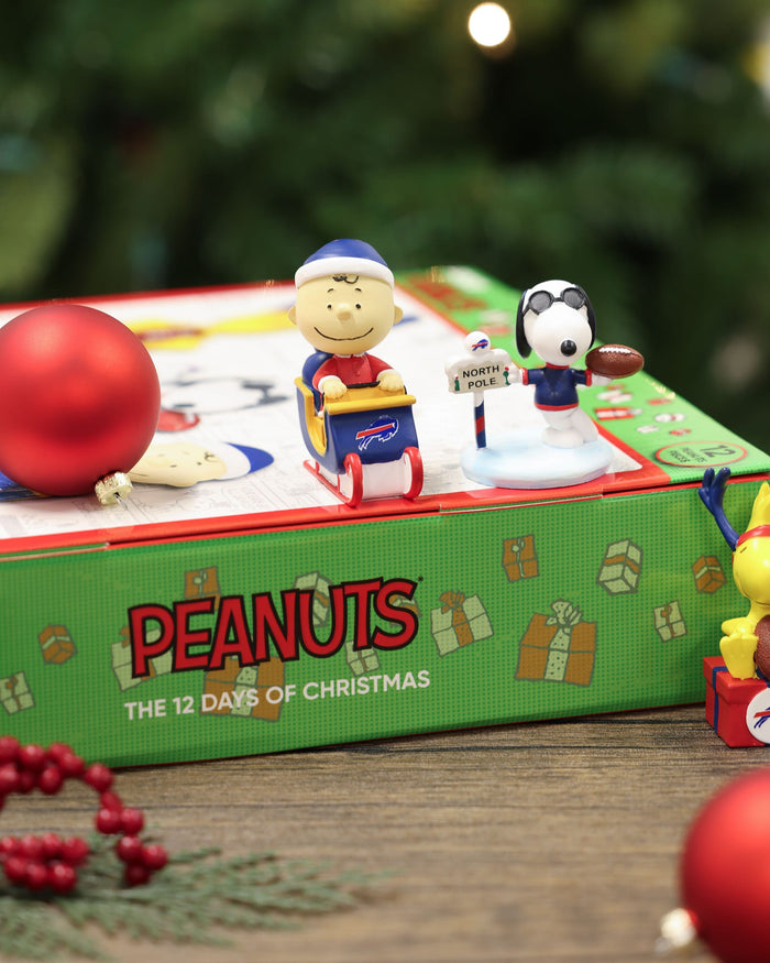 Kansas City Chiefs Peanuts Bobblehead Advent Calendar FOCO - FOCO.com