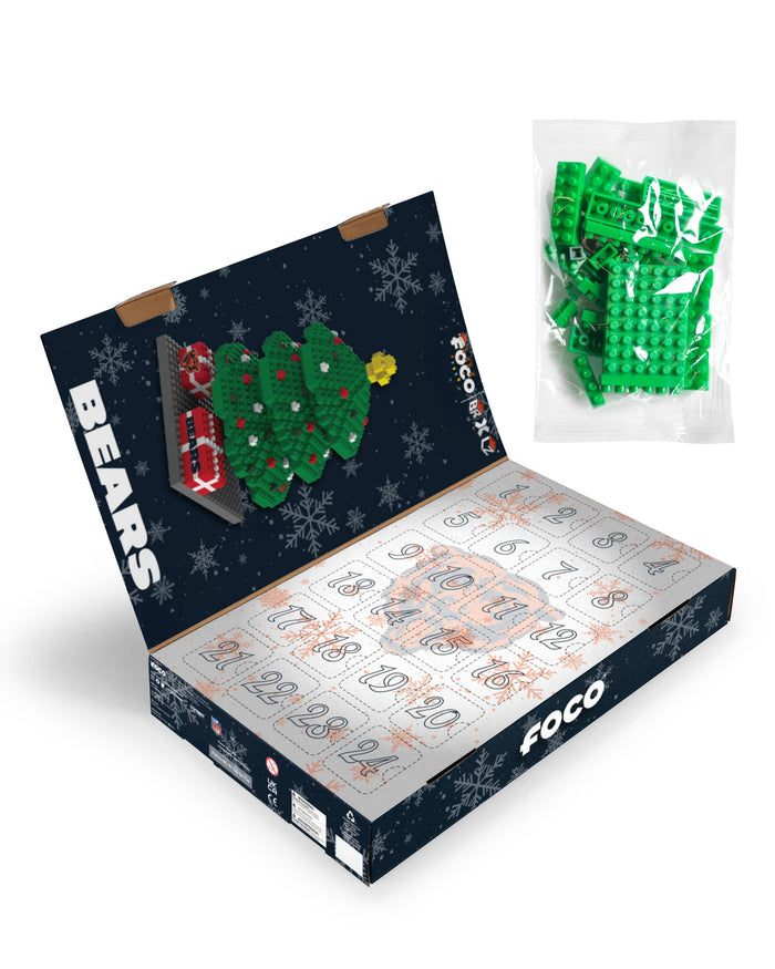 Chicago Bears BRXLZ Tree Advent Calendar FOCO - FOCO.com