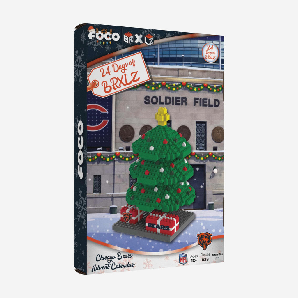 Chicago Bears BRXLZ Tree Advent Calendar FOCO - FOCO.com