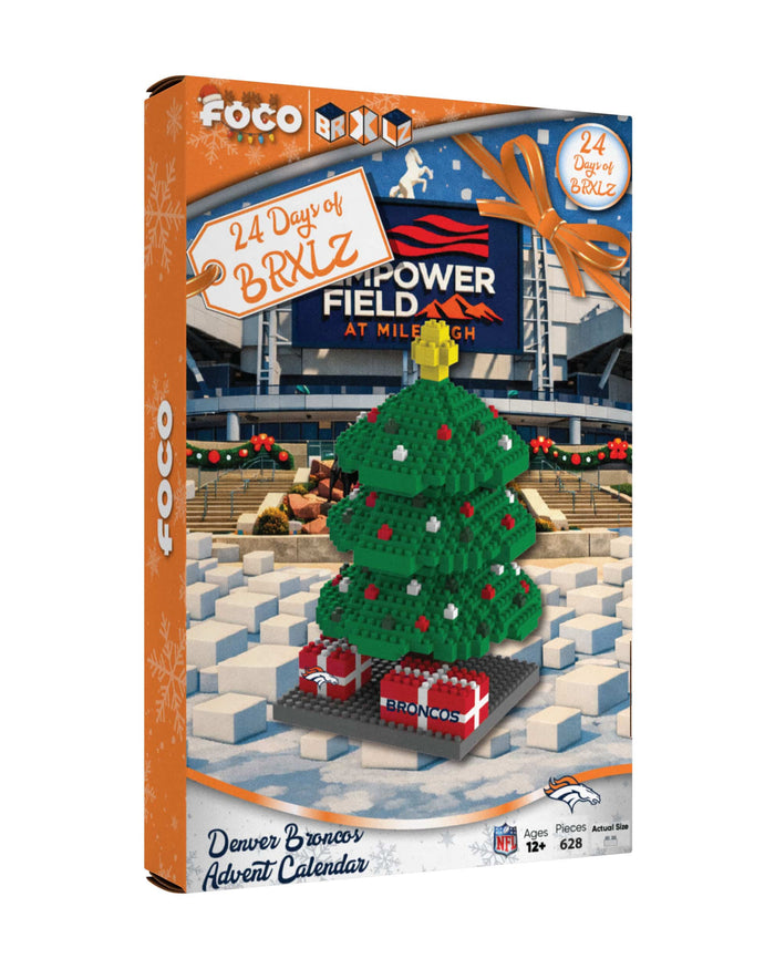 Denver Broncos BRXLZ Tree Advent Calendar FOCO - FOCO.com