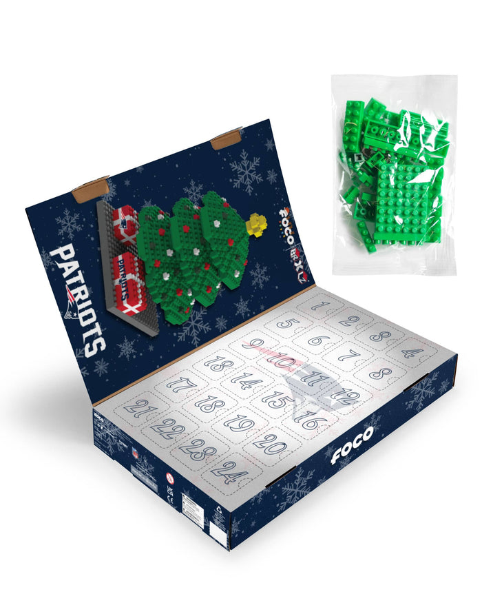 New England Patriots BRXLZ Tree Advent Calendar FOCO - FOCO.com