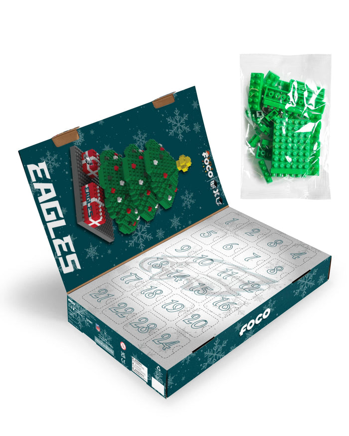 Philadelphia Eagles BRXLZ Tree Advent Calendar FOCO - FOCO.com