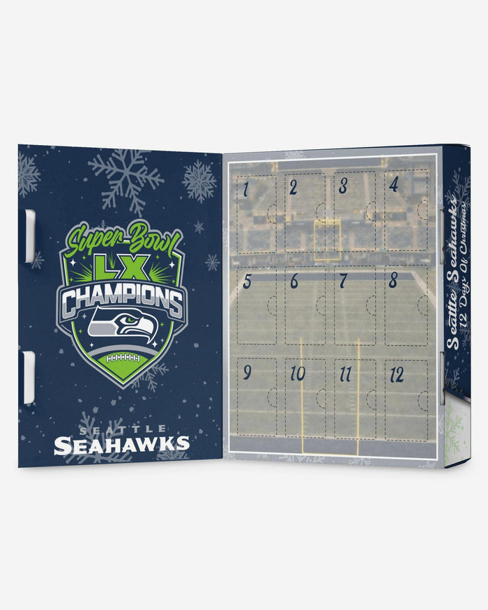 Seattle Seahawks Super Bowl LX Champions Advent Calendar Bobblehead FOCO - FOCO.com