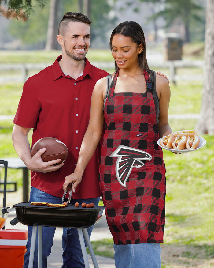 Atlanta Falcons Plaid Apron FOCO - FOCO.com