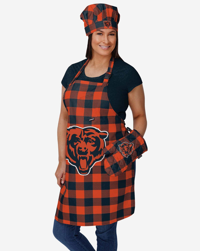 Chicago Bears Plaid Apron FOCO - FOCO.com