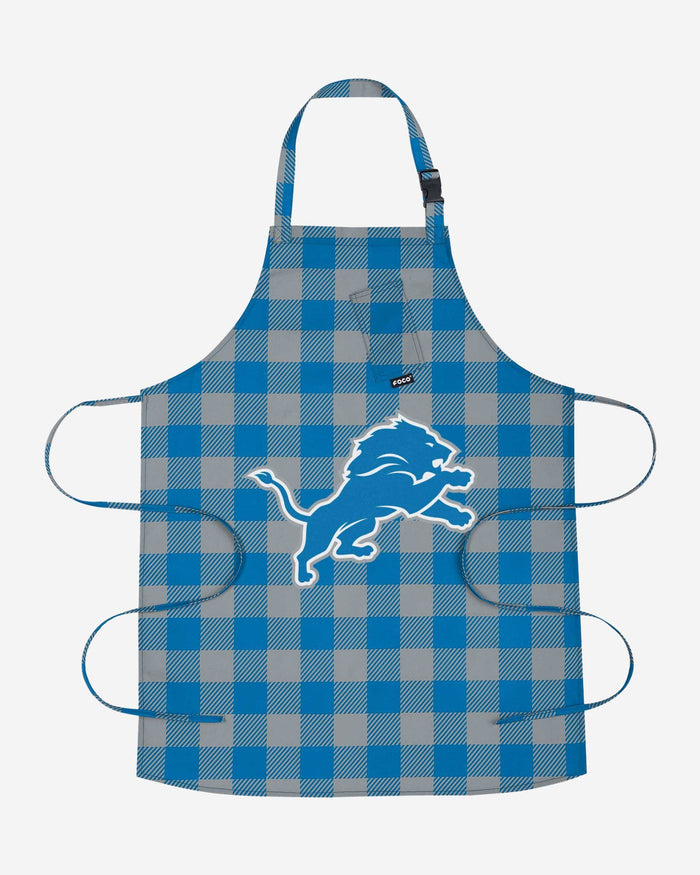 Detroit Lions Plaid Apron FOCO - FOCO.com