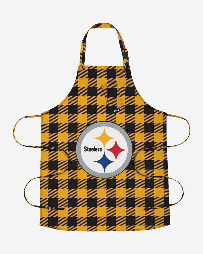 Pittsburgh Steelers Plaid Apron FOCO - FOCO.com