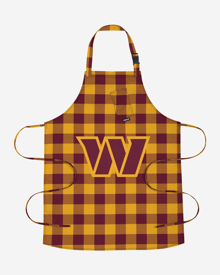 Washington Commanders Plaid Apron FOCO - FOCO.com