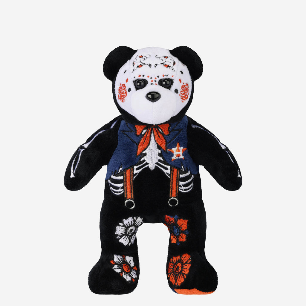 Houston Astros Calavera Team Beans Embroidered Bear FOCO - FOCO.com