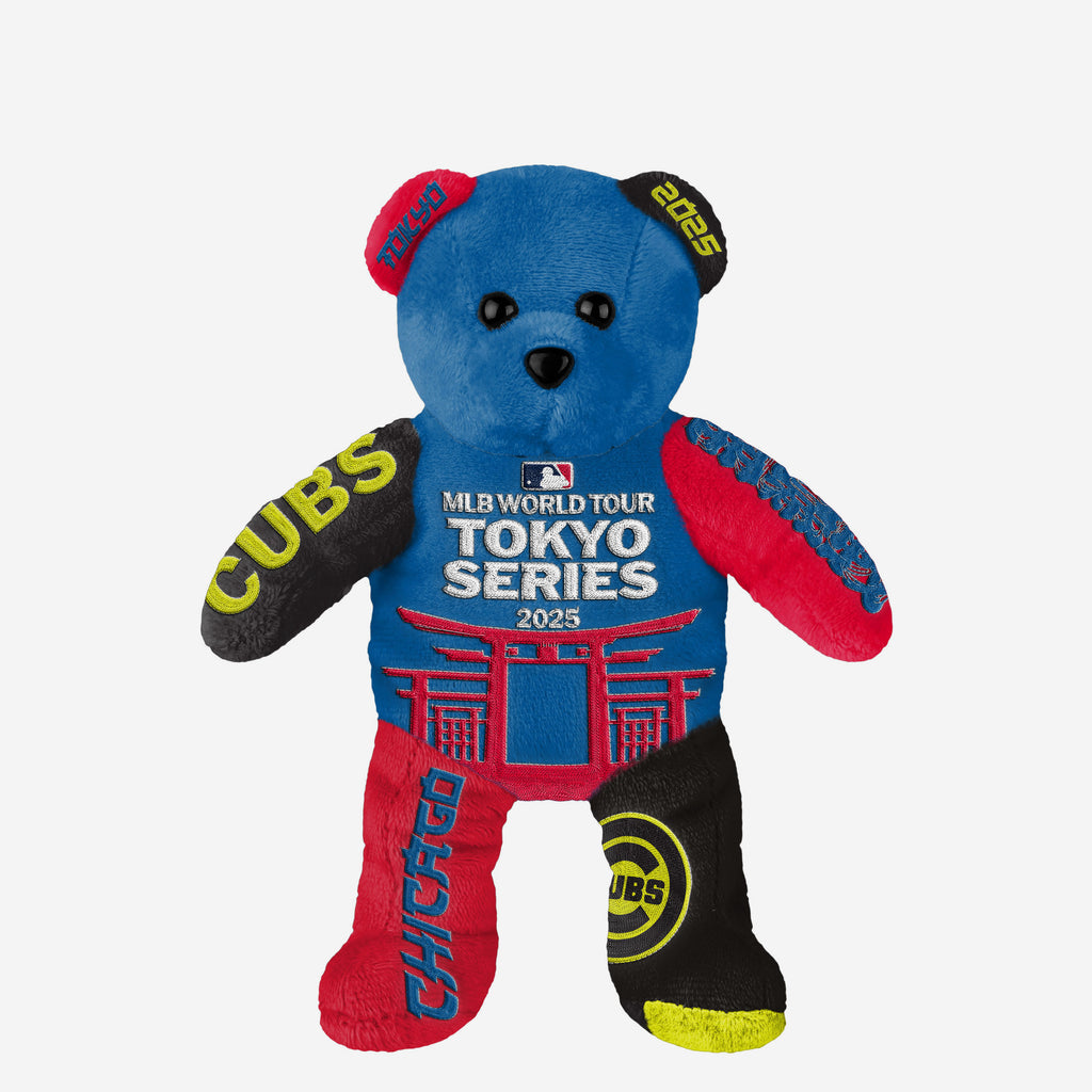 Chicago Cubs 2025 Tokyo Series Team Beans Embroidered Bear FOCO - FOCO.com