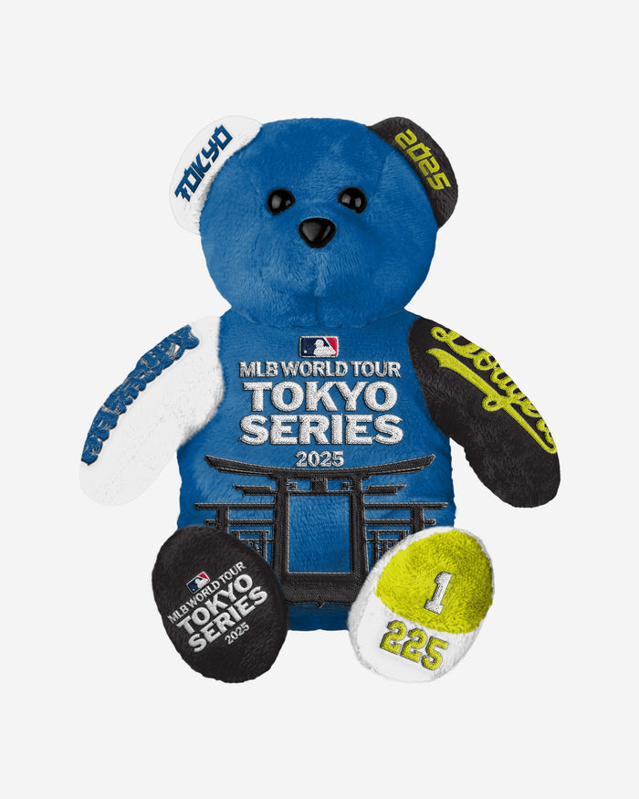 Los Angeles Dodgers 2025 Tokyo Series Team Beans Embroidered Bear FOCO - FOCO.com