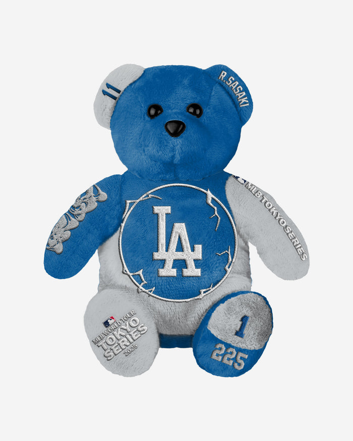 Roki Sasaki Los Angeles Dodgers 2025 Tokyo Series Team Beans Embroidered Player Bear FOCO - FOCO.com