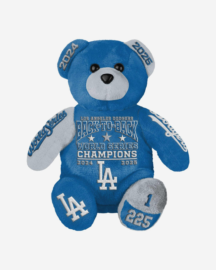 Freddie Freeman Los Angeles Dodgers 2025 Back To Back World Series Champions Player Embroidered Bear FOCO - FOCO.com