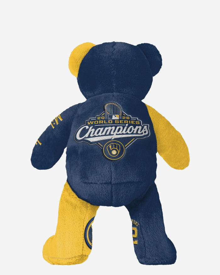 Jacob Misiorowski Milwaukee Brewers 2026 World Series Champions Player Embroidered Bear FOCO - FOCO.com