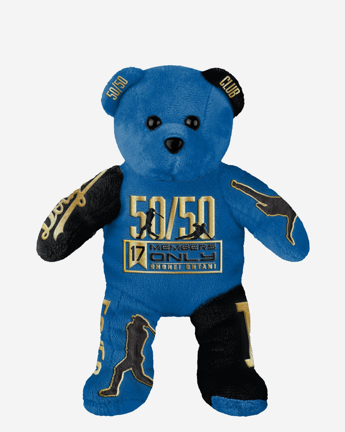 Shohei Ohtani Los Angeles Dodgers 50 Home Runs & 50 Stolen Bases Team Beans Embroidered Thematic Bear FOCO - FOCO.com