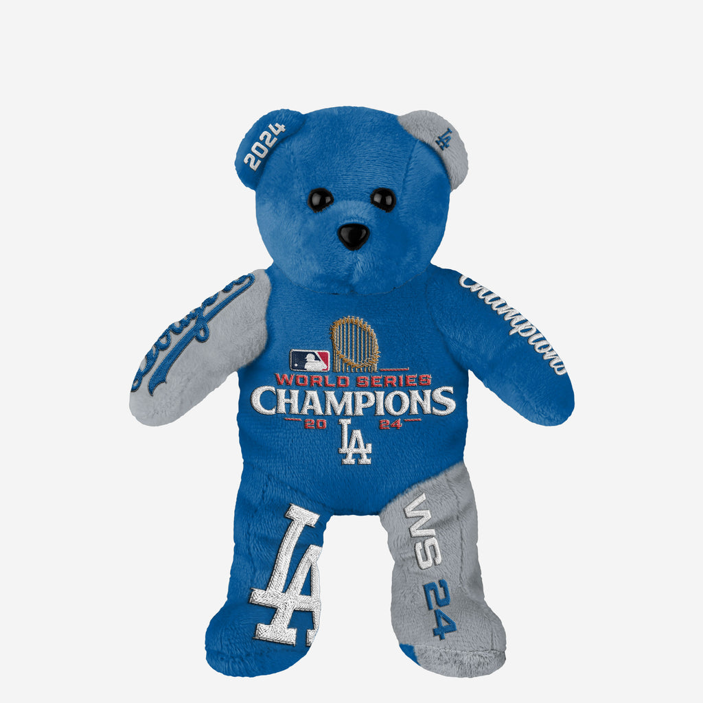 Los Angeles Dodgers 2024 World Series Champions Team Embroidered Bear FOCO - FOCO.com