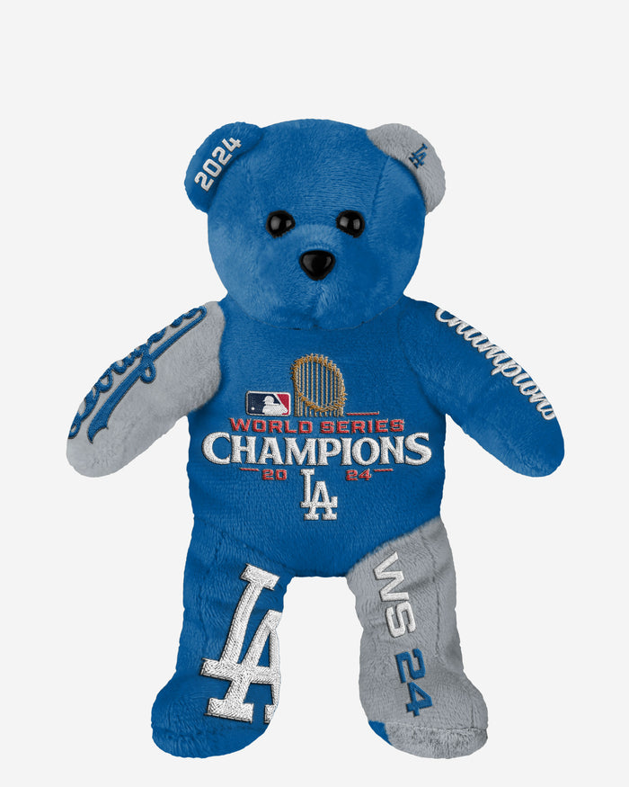 Los Angeles Dodgers 2024 World Series Champions Team Embroidered Bear FOCO - FOCO.com