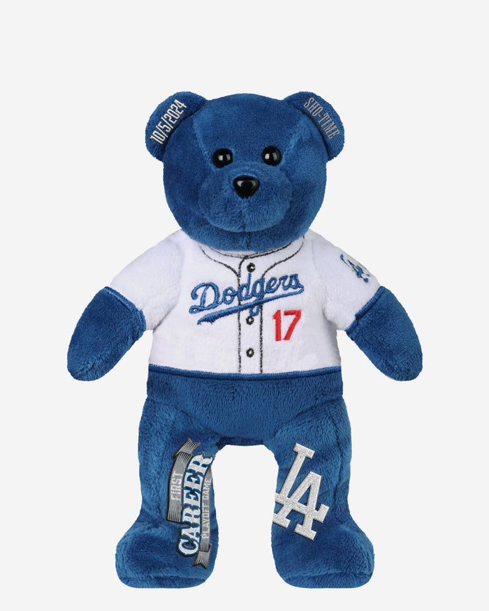 Shohei Ohtani Los Angeles Dodgers First Career Playoff Team Beans Embroidered Player Bear FOCO - FOCO.com